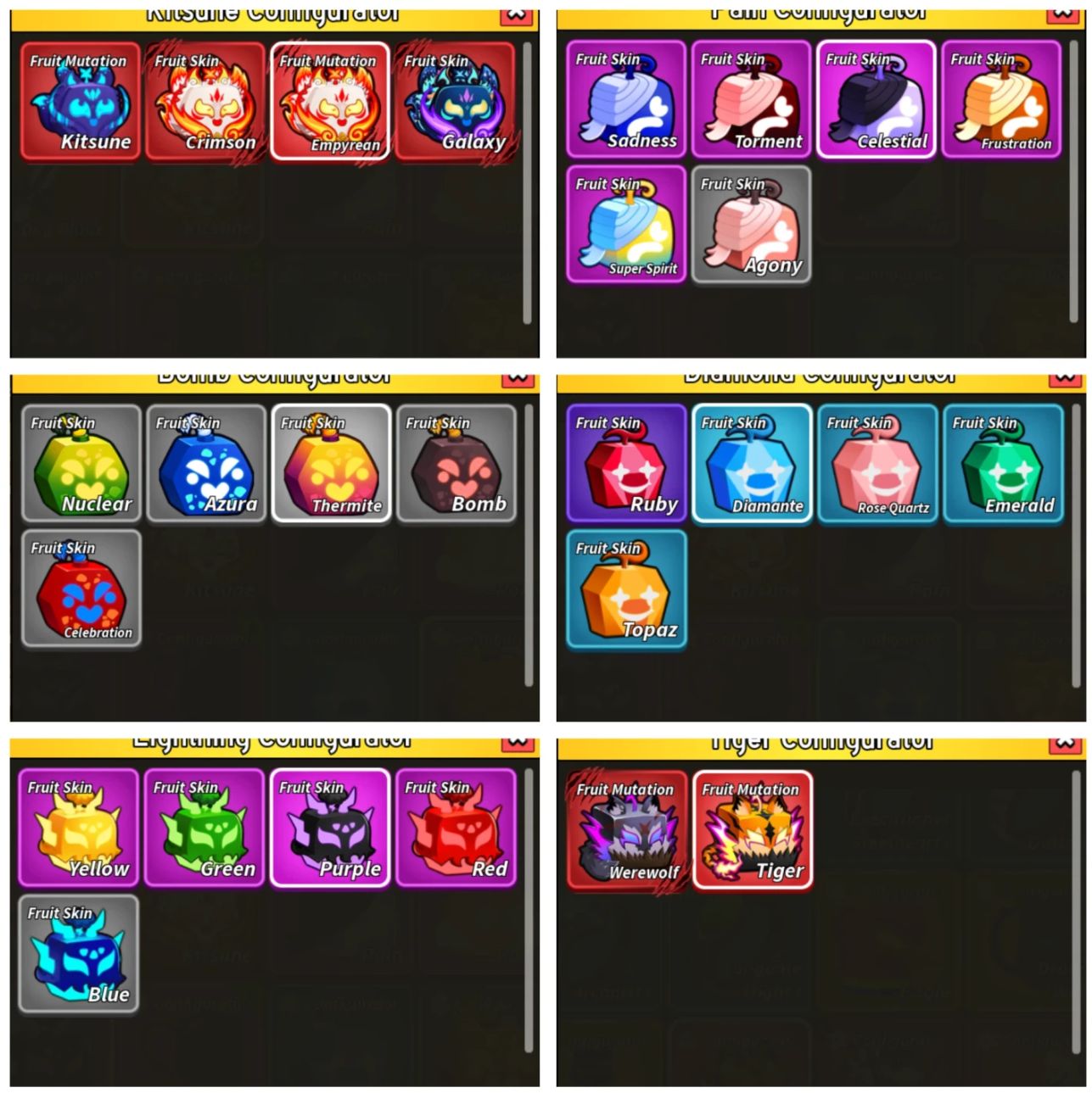 CONTA BLOX FRUITS ENDGAME SUPREMA / ULTIMATE COLECIONADOR ( Negociável )