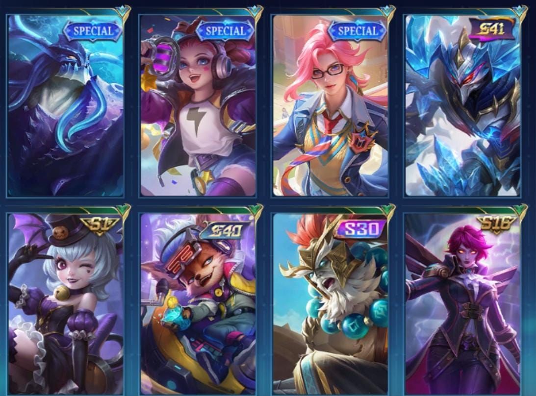 Conta mobile legends com muitas skins