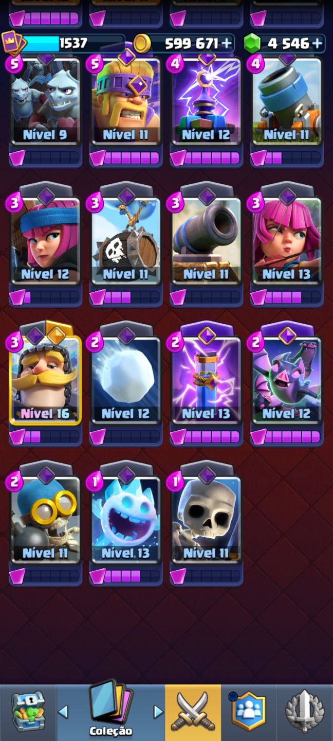 CONTA CLASH ROYALE COM 4K DE GEMAS!!