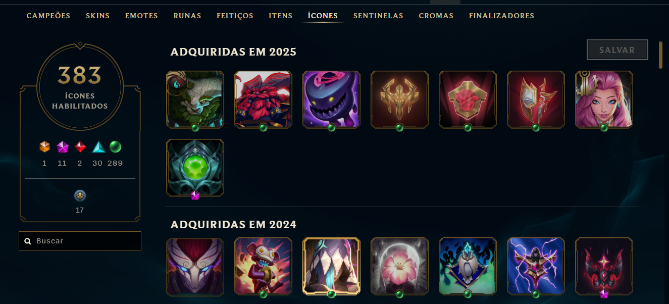 Conta lol com varias skin cara e bom mmr
