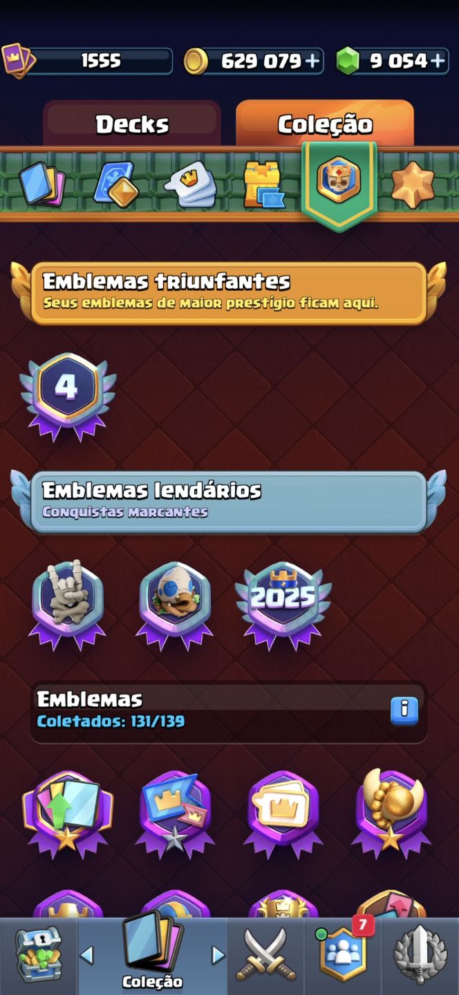 Conta de clash royale 12k de troféus