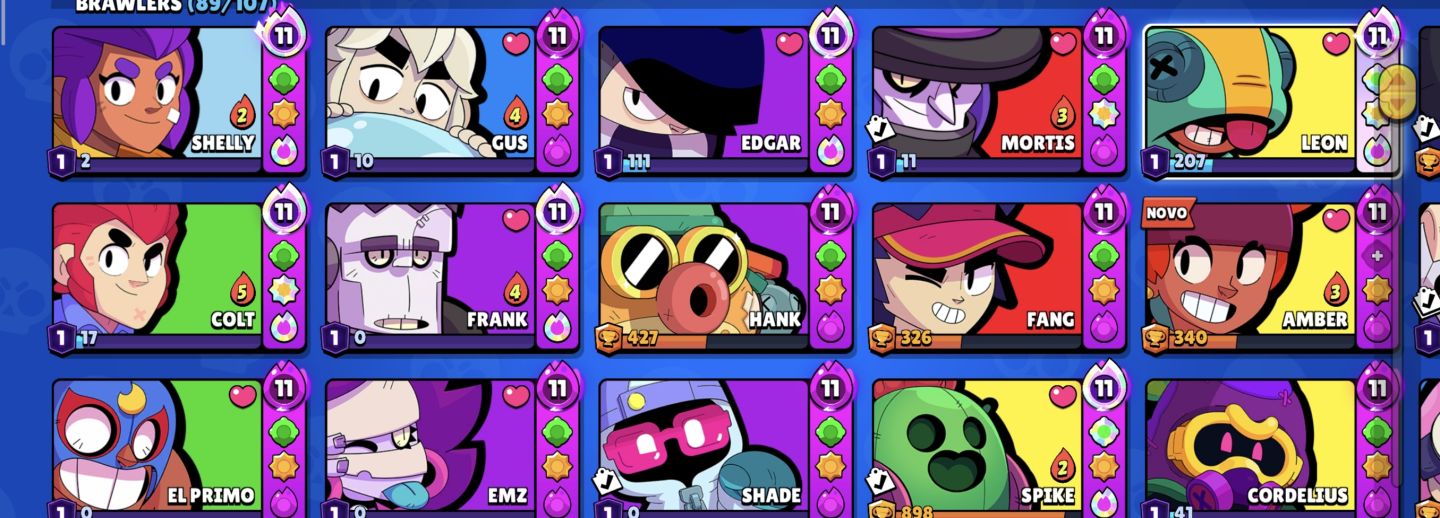 Conta Brawl stars 35k de troféus, bem upada.
