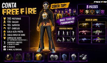 CONTA FREE FIRE LVL62