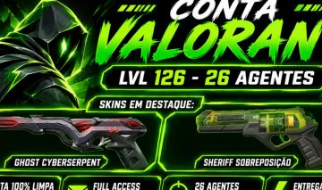 CONTA VALORANT FULL ACESS LVL 126 FULL ACESS 3 SKINS + 26 AGENTES 15%OFF