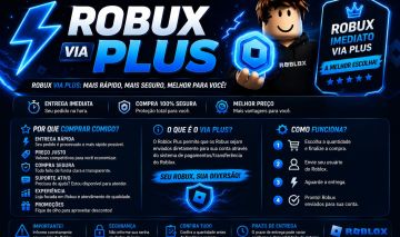 Robux via Plus Imediato | Melhor Preço