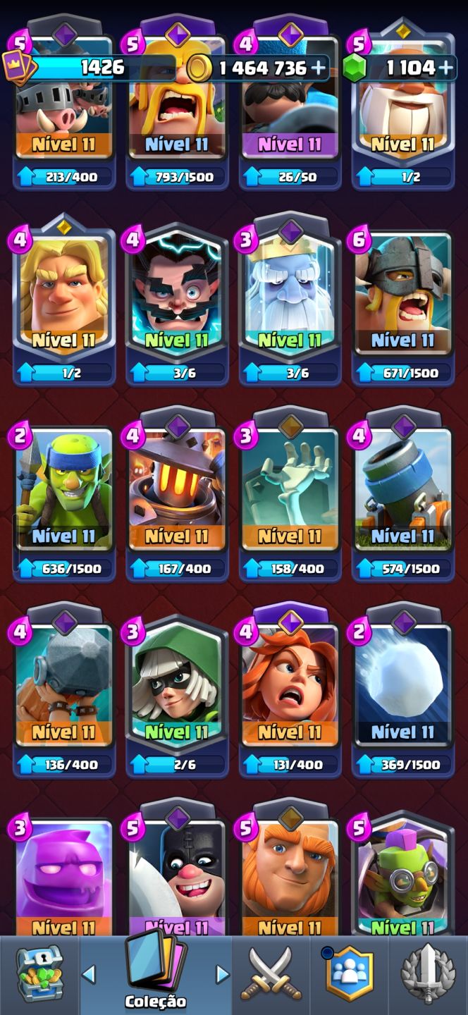 CONTA CLASH ROYALE UPADA FULL ACESSO 9300 TROFEUS