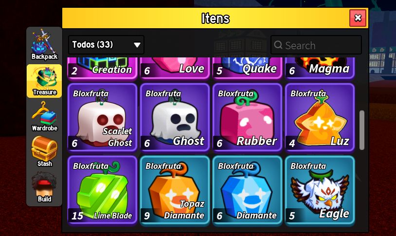 Conta Blox Fruits com Dragon Permanente + 6 Frutas Permanentes e Todas as Gamepa