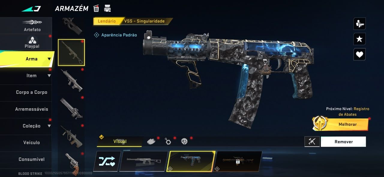Conta blood strike stock único
