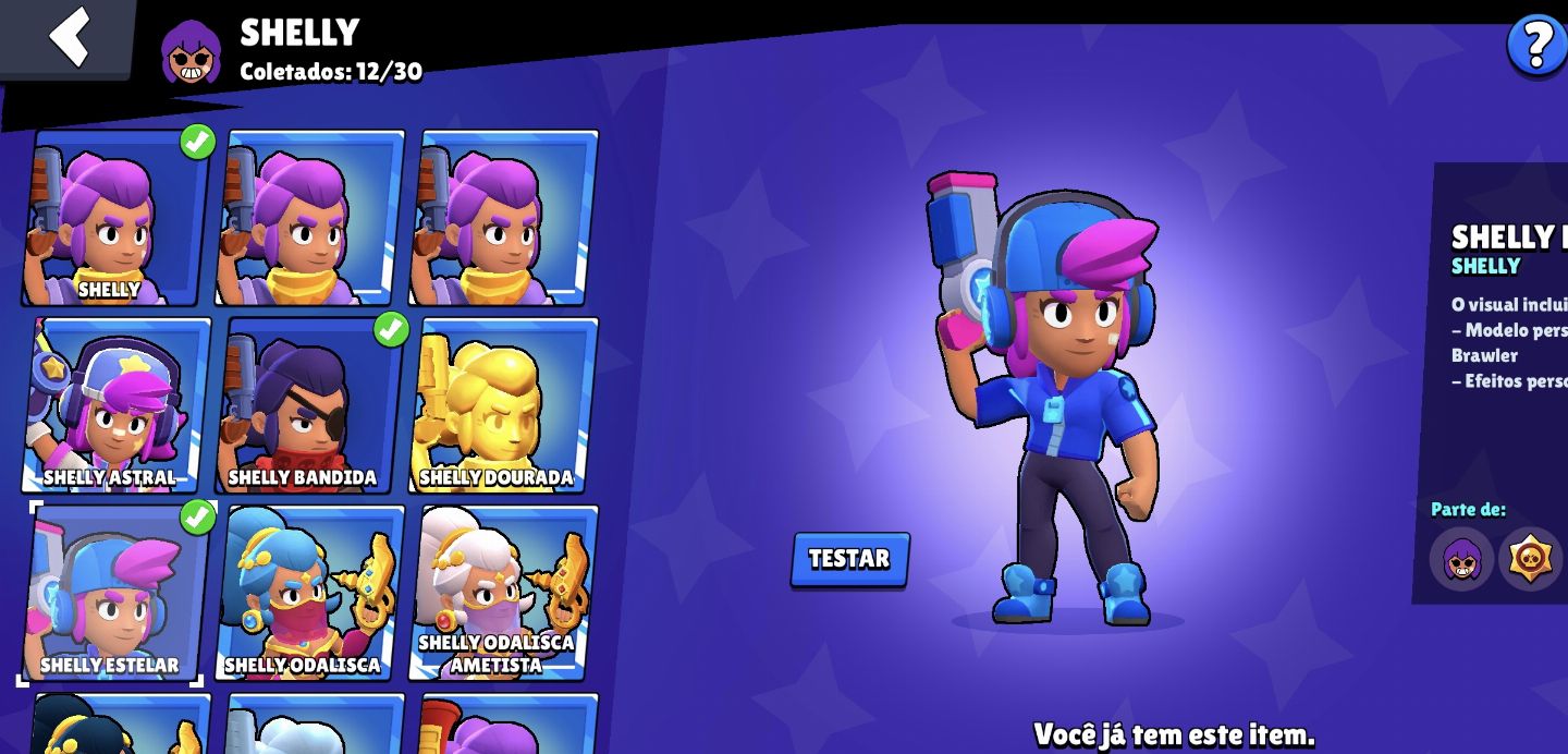 CONTA BRAWL STARS COM 36K DE TROFÉUS, 75 BRAWLERS E SKINS