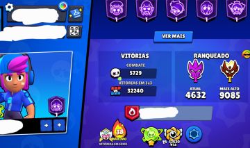 Conta de brawl stars/ 105k trofeus+ 8 anos de jogo+100 brawlers full
