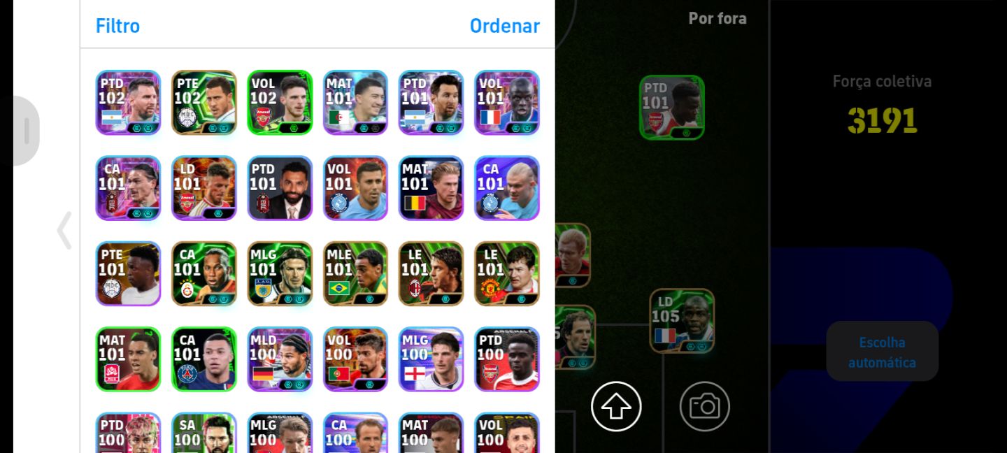 CONTA EFOOTBALL | 3192 FORÇA COLETIVA | Roberto Carlos, Neymar Jr