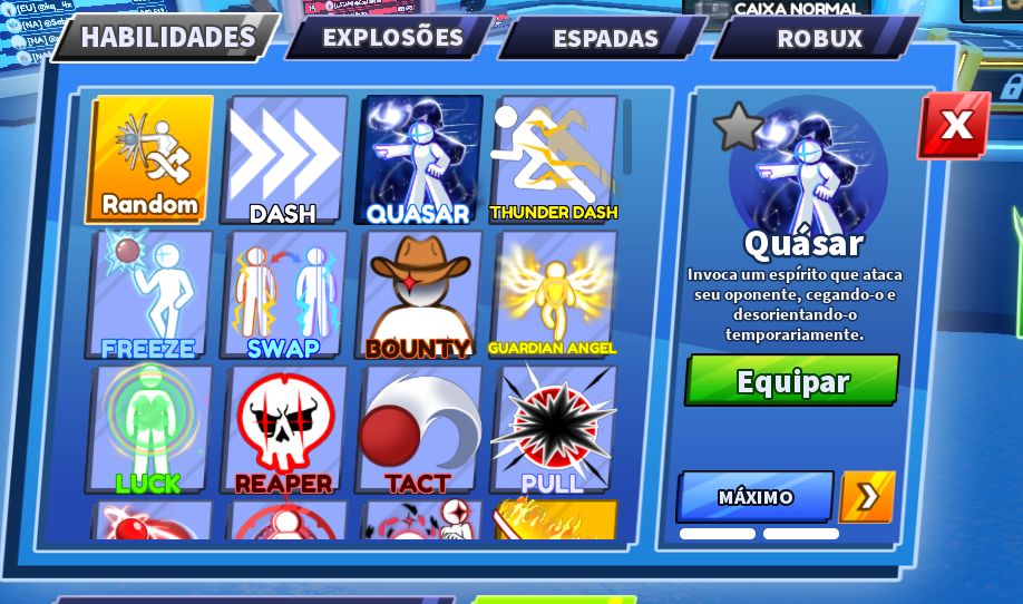 CONTA ROBLOX, UPADA NO BOLA DA MORTE