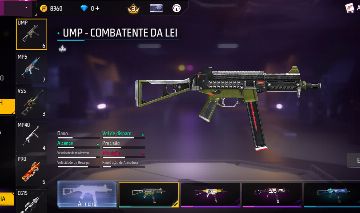 Conta free fire com p40, m1014 e ump verde atributadas para ap descrição abaixo