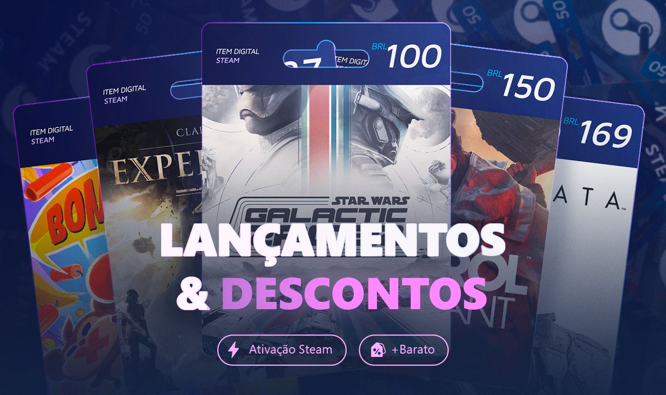 JOGOS RECENTES com até 60% de DESCONTO - Steam Key - Entrega Automática