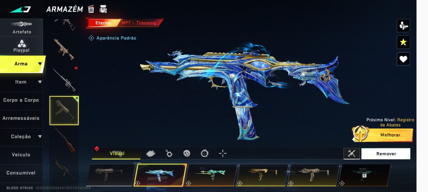 Estou vendendo uma conta de blood Striker top - com várias skins para você