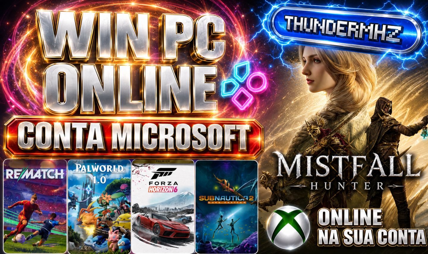 MHZ - Contas Microsoft PC - JOGUE ONLINE NA SUA CONTA - CONTAS COMPARTILHADAS