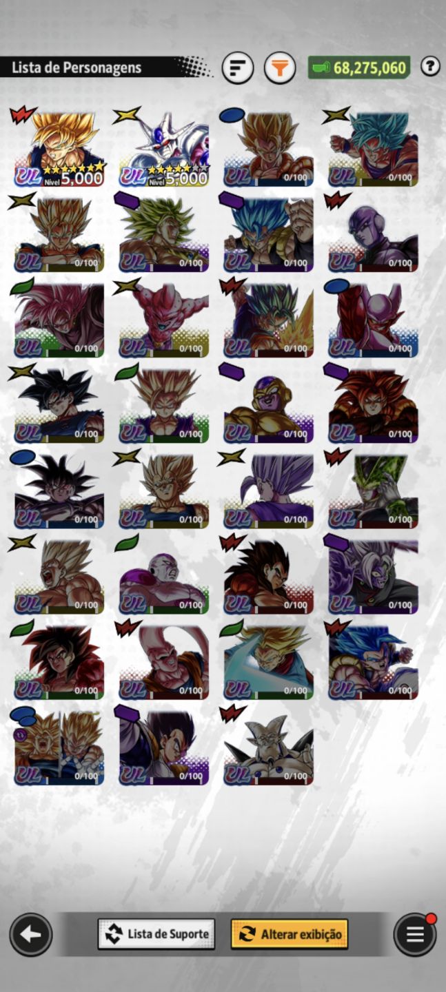 DRAGON BALL LEGENDS! COOLER UL+LR GOKU SSBK 14+LR BROLY 10+LFS ESTRELADOS+ZENKAI