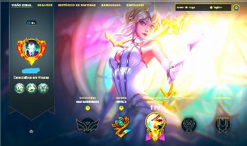 LUX ELEMENTALISTA ULTIMATE + [ RANQUEADA DESBLOQUEADA ] + TROCA NICK DISPONÍVEL