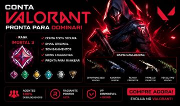CONTA VALORANT MUITAS SKINS