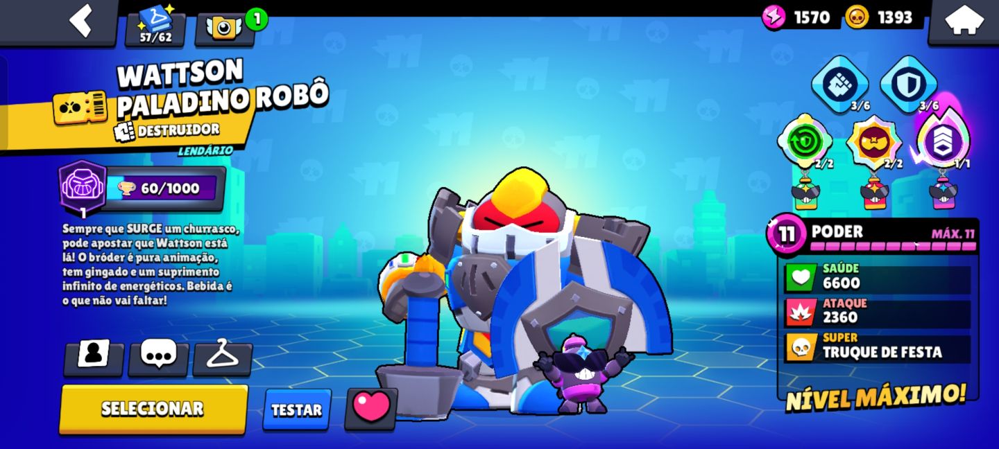 CONTA BRAWL STARS ANTIGA, RARA, GEMADA, SEMI-FULL (PREÇO NEGOCIÁVEL)