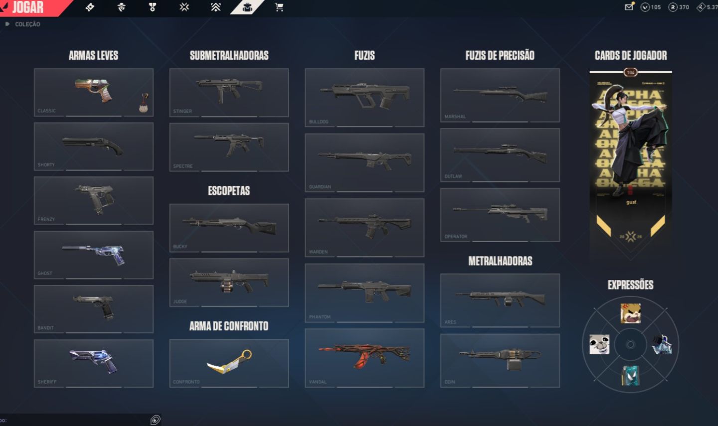 CONTA VALORANT À VENDA | PLATINA 3 | RGX + GAIA + KARAMBIT SUBLIME