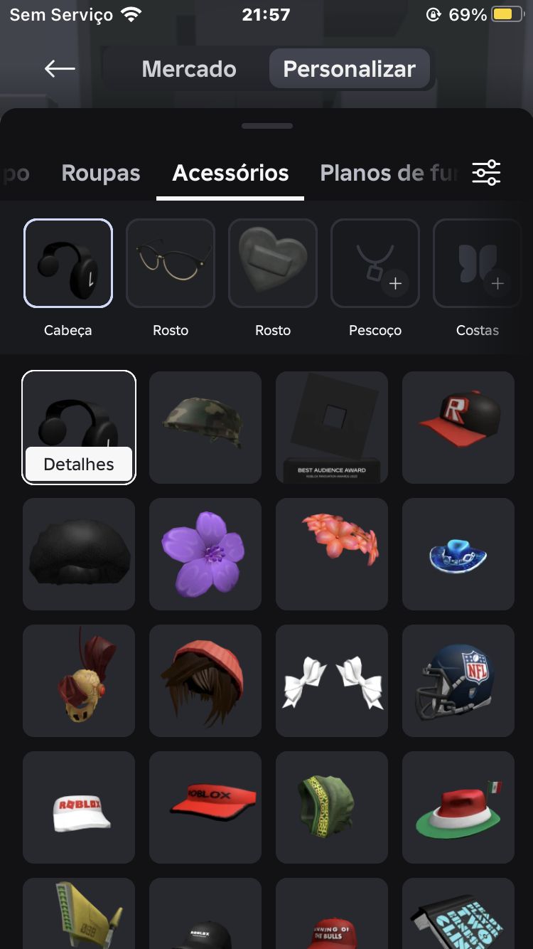 Conta de roblox Cnp cheia de itens e coisas pra você