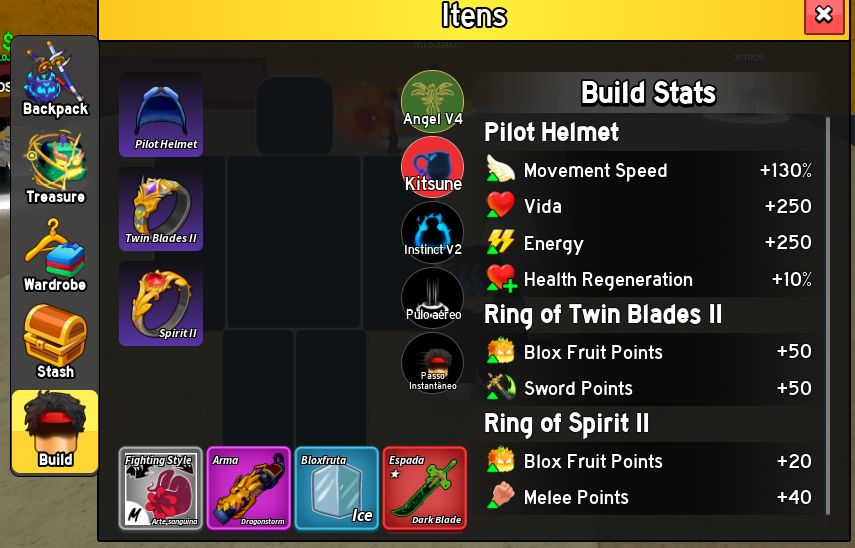 [BR] CONTA BLOX FRUITS | 7 FRUTAS PERMANENTES + TODAS AS GAMEPASSES MENOS NOT