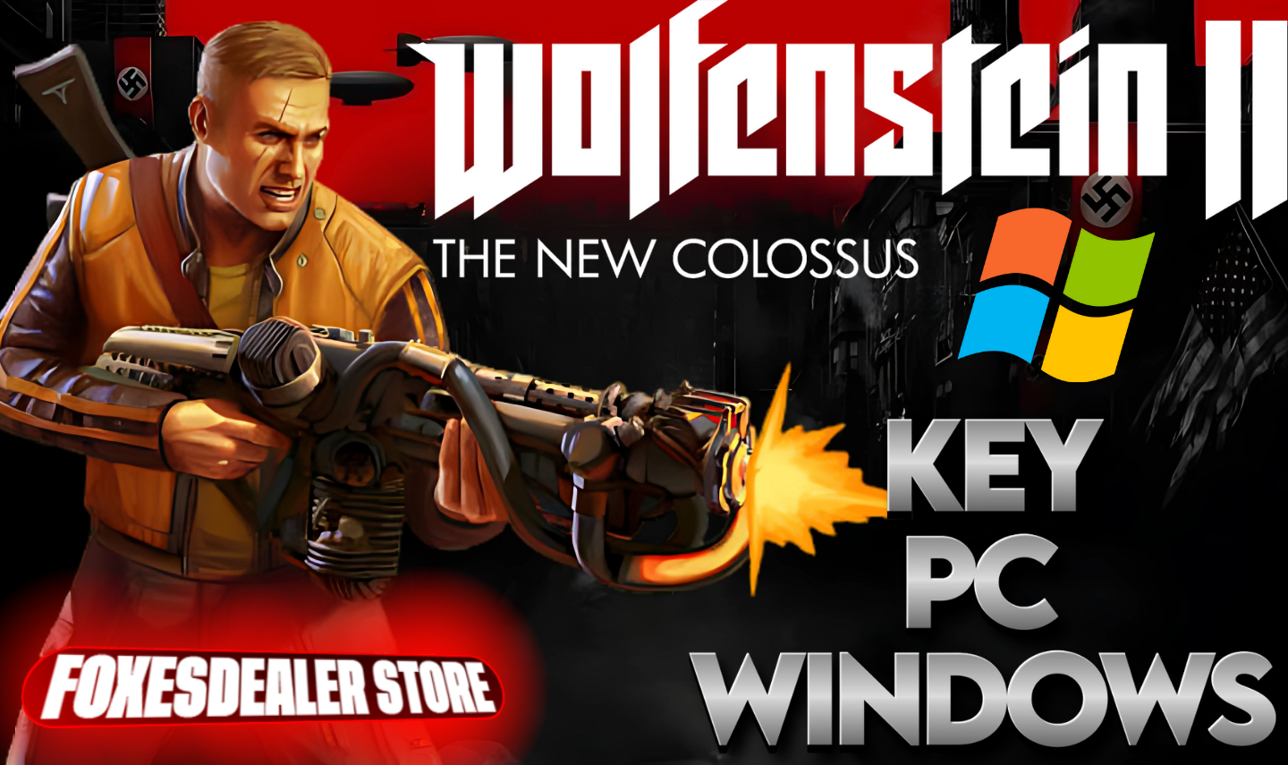 Wolfenstein II: The New Colossus Digital Deluxe Edition PC Windows CD Key
