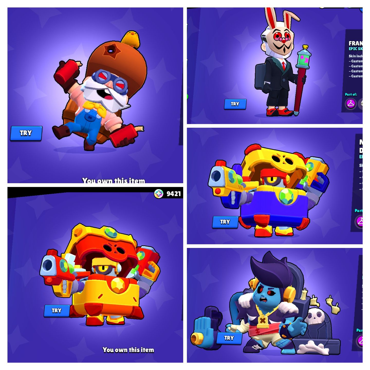 ( ESTOURO ! ) BRAWL STARS / CONTA RARÍSSIMA! PASSE DA COLETTE / DO SURGE !!!