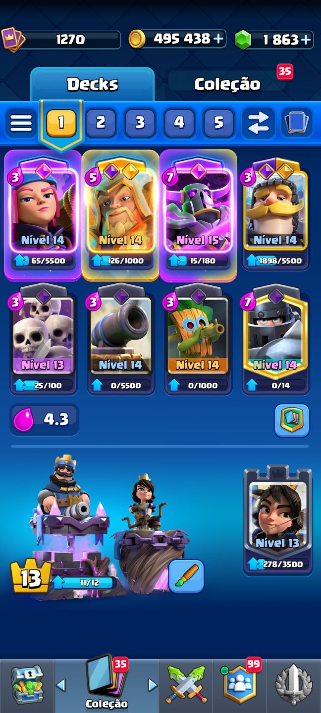 Conta de clash arena 24