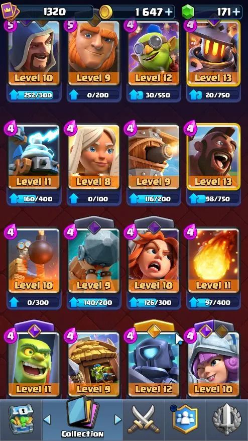 CONTA CLASH ROYALE 8.200+ TROFÉUS | 121/122 CARTAS | MEGA CAVALEIRO LVL 13