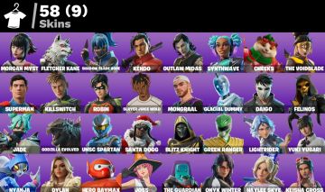Conta de Fortnite com 58 Skins / Mongraal / Bruxa Surfista / Jogadora / 600VB