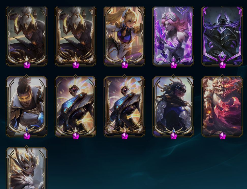 CONTA LOL 784 SKINS