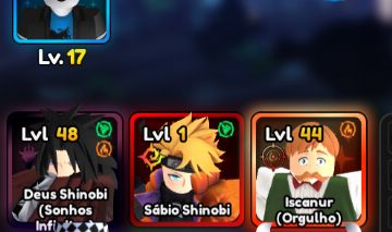 CONTA ANIME VANGUARD COM MADARA MONARCH E ESCANOR