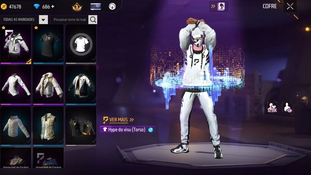 CONTA FREE FIRE LVL 15 MESTRE BR| TUNG TUNG|HYPE VISU|CAMISA FLUXO E 686 DIMAS