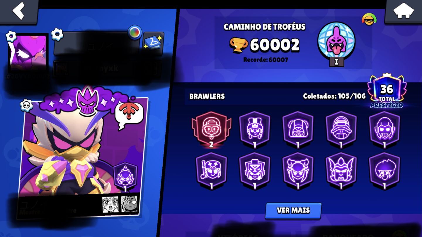 (PROMO INDISPENSÁVEL)Conta de Braw Stars muito rara com 60k de troféus