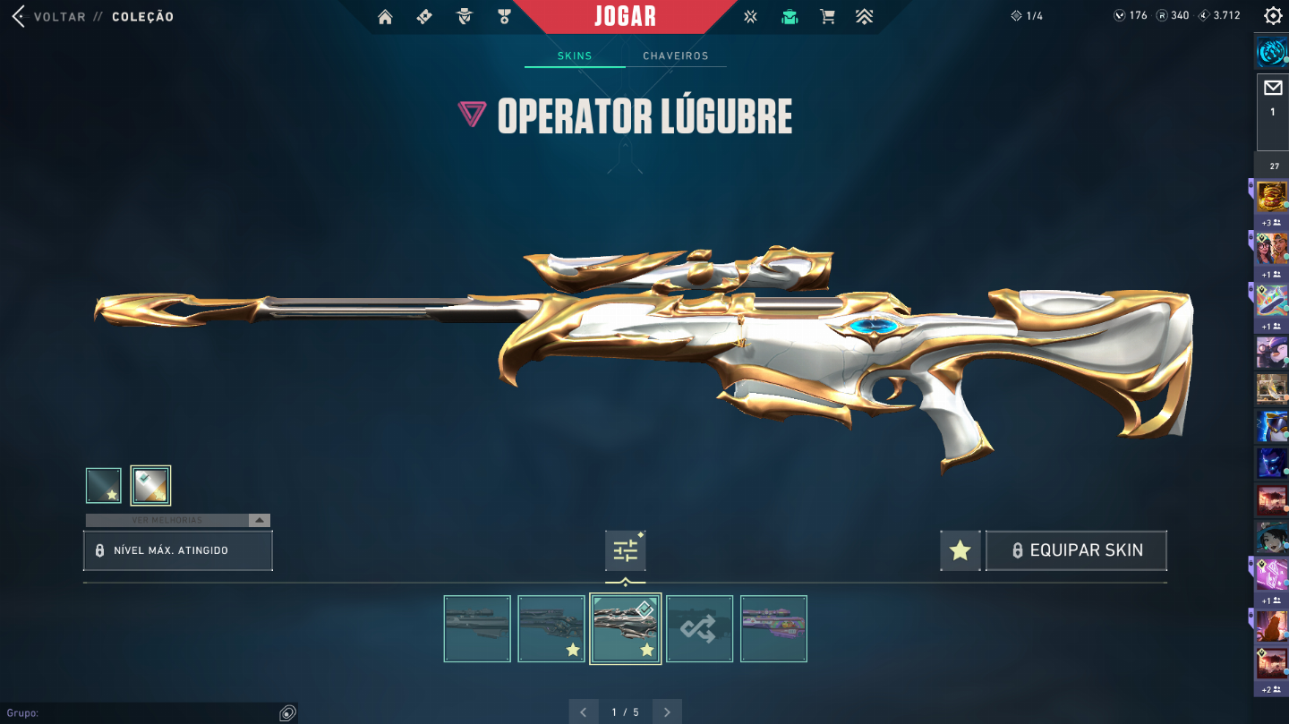 CONTA OURO/PLATINA VALORANT PRA RAPIDO! Com Muitas Skins (Champions 2025)