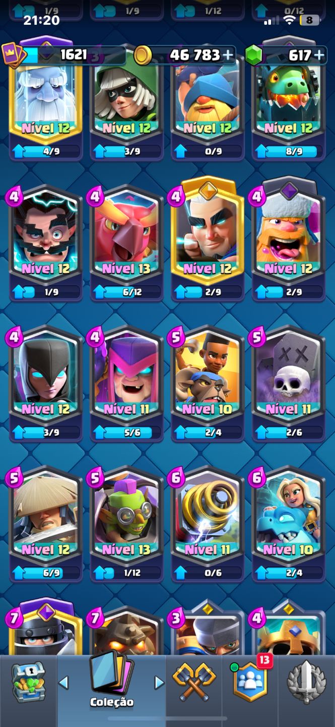 Clash Royale Arena 26 | 10.683 Troféus | 122/122 Cartas