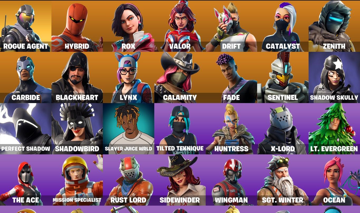 CONTA FORTNITE OG (com take the L, rogue agent e outros)