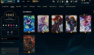 CONTA OURO 1, 1048 SKINS, 480 EMOTES, 81 CROMAS