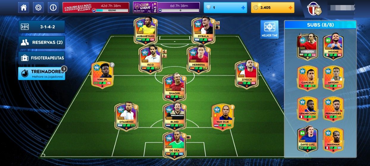 CONTA DLS FULL META + 600 GEMAS!
