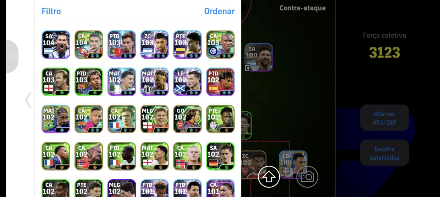 Conta Efootball com Cartas Especiais!! chama!!