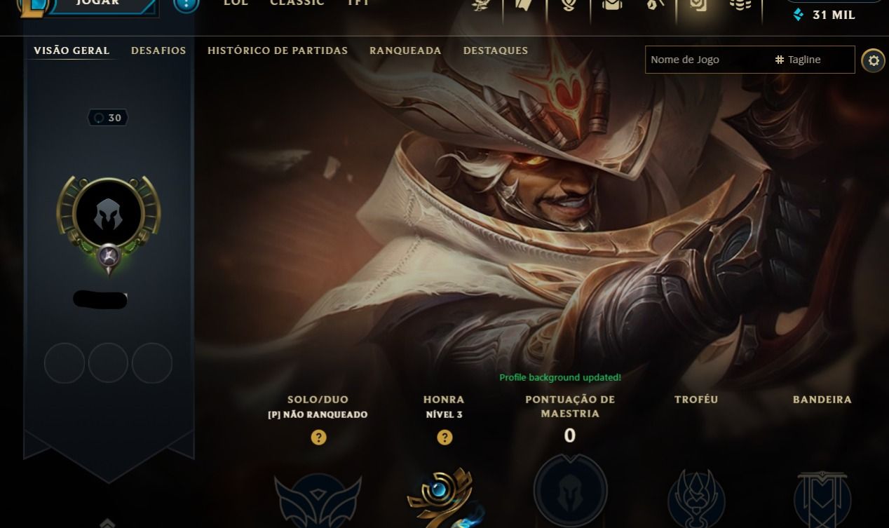 AKSHAN SMURF ACC ZERADA, EA AZUIS, MMR ALTO, LEVEL 30