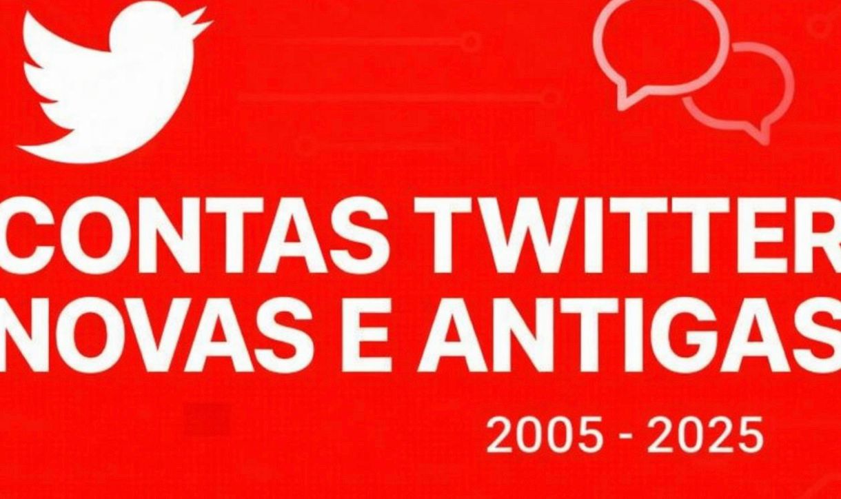 CONTAS TWITTER NOVAS E ANTIGAS 2005 - 2025 [MELHOR PREÇO]