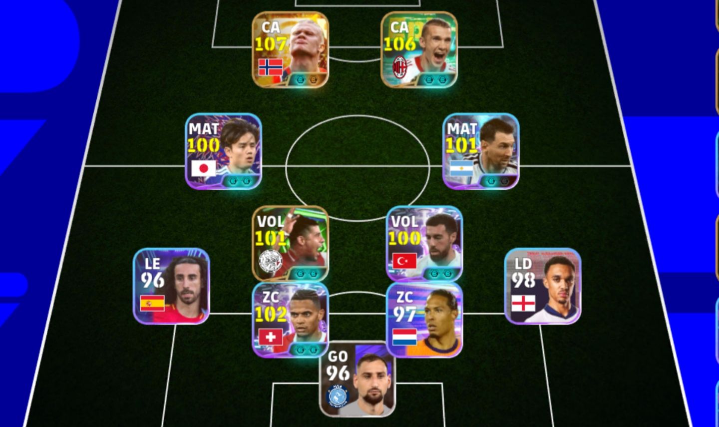 Conta com haaland bigtime 108 e shevchenko 107