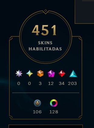 (ACC OFERTAS) CONTA LOL+450 SKINS,FULL CHAMPS,+64K EA+VAVA FACA ONI / BUTTER RGX