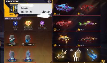 CONTA FREE FIRE - PRIME 7