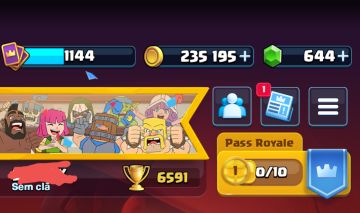 Arena 16, 6591 troféus, evoluções, campeões, heróis e 3 emblemas lendários