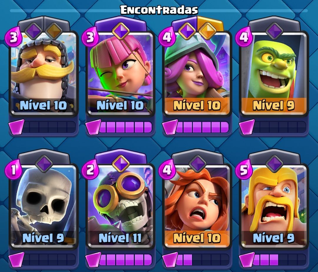Conta do Clash Royale na Arena 20 e com de Troféus 7583