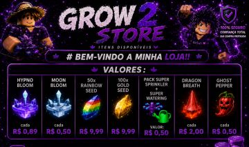 VENDA DE SEEDS | GROW A GARDEN 2 NA PROMOÇÃO